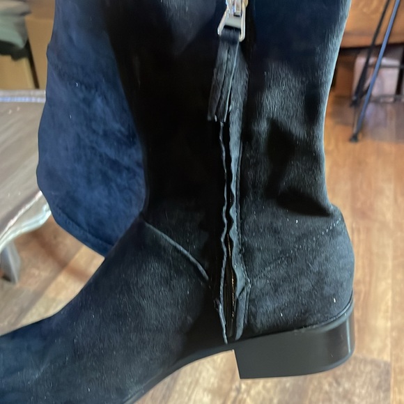 Black micro suede dolce vita knee high Steely boot size 9 new in box - Picture 6 of 7
